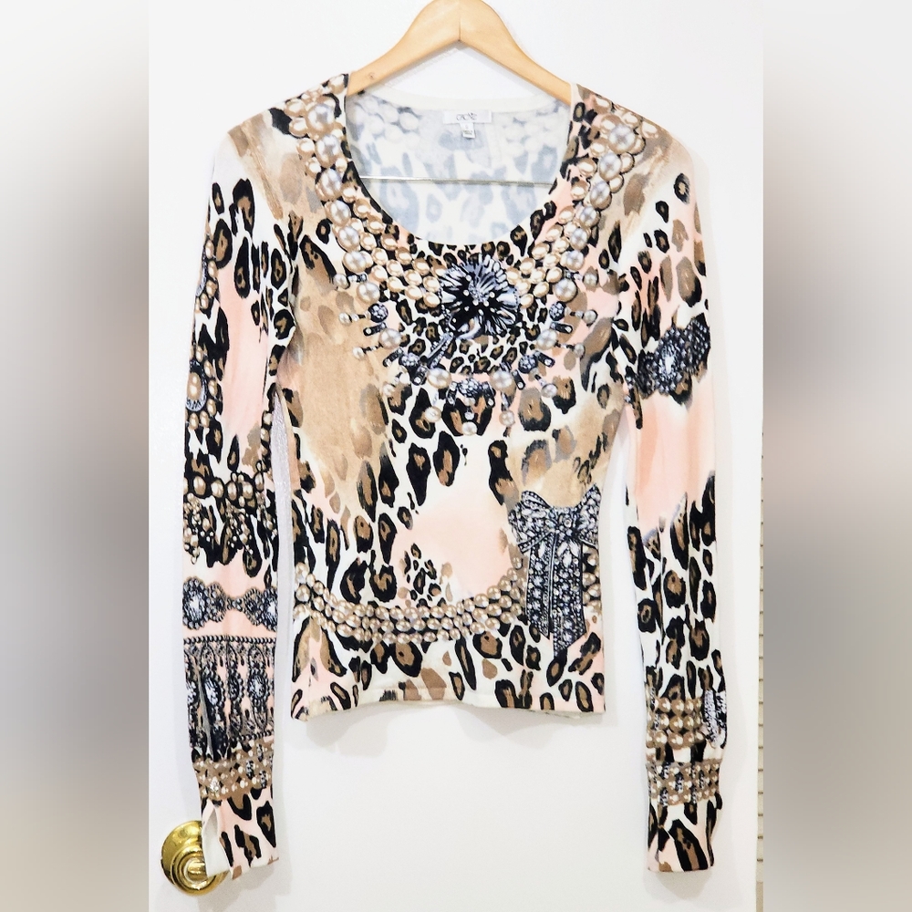 Cache Sizes Leopard Print Pearl's Jewels & Bows P… - image 2